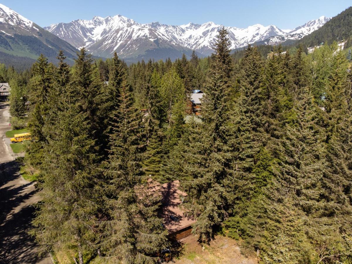 Alpine Meadows Log Cabin Girdwood Exterior photo